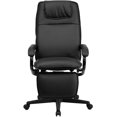 thumbnail image 3 of High Back Black Leather Executive Reclining Swivel Chair with Arms, 3 of 9