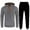 Dark Gray, variant on Brondbend Sweatsuits Men 2 Piece Outfit Mens Sweat Suit Long Sleeve Hoodie with Pockets Sweatshirt and Sweatpants Tracksuits Loose Fall Winter Versatile Outdoor Workout Suits,Black