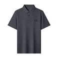 thumbnail image 4 of Enjoytime Mens Shirts Short Sleeve Printed Collared Button Stretch Business Casual Work Golf Shirts, 4 of 7