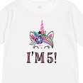thumbnail image 4 of Inktastic 5th Birthday Unicorn Party 5 Year Old Girl Girls Long Sleeve Toddler T-Shirt, 4 of 5