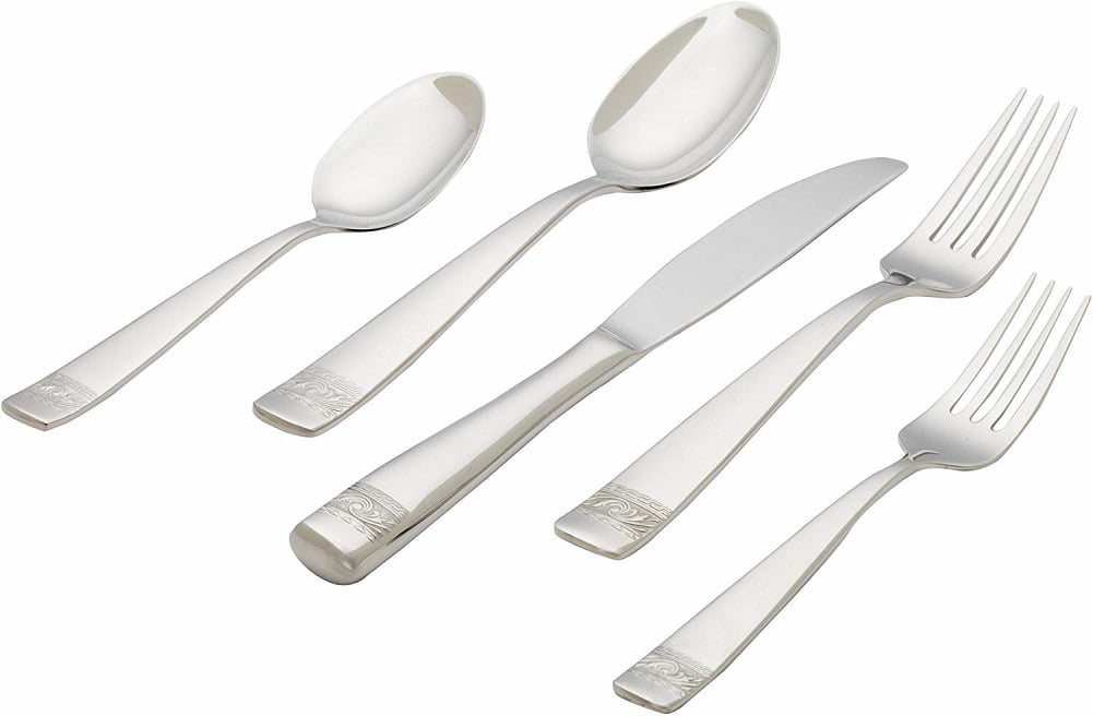 Sunnex Cook & Eat Polished Cutlery Sets Forks Knives Spoons Dessert Soup Tea 