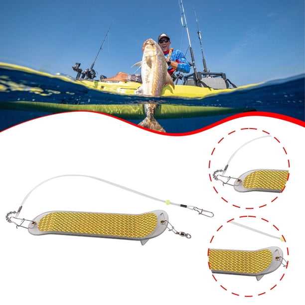Suministros de luz intermitente para pesca en agua salada, eficaz, portátil, para curricán de salmón, luz intermitente para entusiastas de pesca. Estilo F