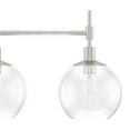thumbnail image 4 of Hunter - Xidane 5-light Brushed Nickel, Extra Large Chandelier, Dimmable, Mid Century Modern Style, Linear Shaped, for Bedrooms, Dining, Living Rooms - 19748, 4 of 9
