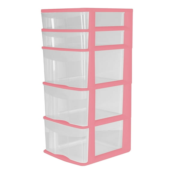 CAJONERA DE PISO ITALHOME 5 NIVELES ROSA