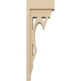 thumbnail image 3 of 6"W x 12"D x 36"H Thin Sheridan Rough Cedar Woodgrain TimberThane Corbel, Primed Tan, 3 of 6