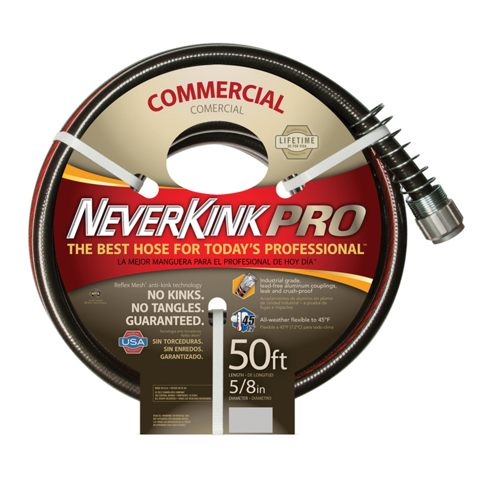 Durable Teknor Apex NeverKink Pro, Kink-Free 5/8