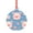 Round Shape, variant on Hirioo Cute Pig Flowers for Acrylic Christmas Pendant Hanging Christmas Tree Ornaments, Car, Home, Office Gift Decor-Round Shape