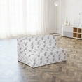 thumbnail image 4 of Cartoon Foldable Mattress, Mice Along Heart Balloons, 74.8" x 35.4", Pale Pink Grey White, by Ambesonne, 4 of 6