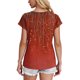 thumbnail image 3 of Camiseta de Manga Corta de las Mujeres de Cuello Redondo de Impresión Casual Top de las Señoras, Poliéster Ligero para el Hogar Diario Y Cómodo, 3 of 8