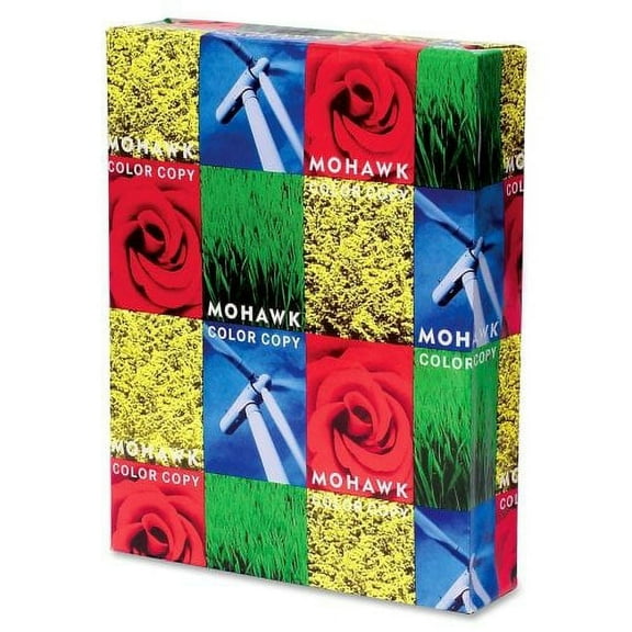 Wholesale CASE of 10 - Mohawk Color Copy Gloss Paper-Color Copy Paper,96 GE/112 ISO,32 lb.,8-1/2"x11",500/RM,WE