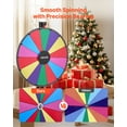 thumbnail image 4 of VEVOR Roue Tournante de 24 Po pour Prix, Roue Tournante à 14 Emplacements avec Support, Roulette de Fortune à Hauteur Réglable avec Effacement à Sec et 2 Marqueurs, 6 Couleurs, 4 of 9