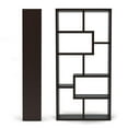 thumbnail image 2 of Furniture of America Adeo Contemporary Wood 10-Shelf Bookcase in Walnut, 2 of 8