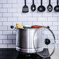 thumbnail image 2 of ARC USA Aluminum Tamale Steamer Pot Stock Pot with Steamer Rack & Steamer Tube Bakelite Handle Silver 20 Quart, 2 of 6