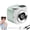 Green, variant on Mini Camera Shaped Portable Fan with Lanyard: 199-Speed Turbo Cooling, Bladeless, LED Display, USB Rechargeable for Travel & Office
