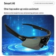 thumbnail image 5 of AI Translation Smart Glasses with Bluetooth Audio, Real-Time Multi-Language Translation, Open-Ear Headphones, Voice Assistant, Sports Cycling Smart Eyewear, 5 of 6