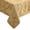 Gold, variant on Home Fashions Caiden Elegance Damask Waterproof, Stain & Wrinkle Resistant Fabric Tablecloth, 60" x 84" Oblong/Rectangle, Silver