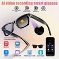 thumbnail image 3 of 8MP Smart Camera Glasses 4K/1080P Recording Metal Semi-Rimless Photochromic Lens AI Translation Voice Assistant, 3 of 11