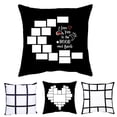 thumbnail image 2 of Funda de almohada en blanco de la serie Nine Grid, funda de almohada de felpa corta, funda de almohada de sofá de sublimación, 2 of 5