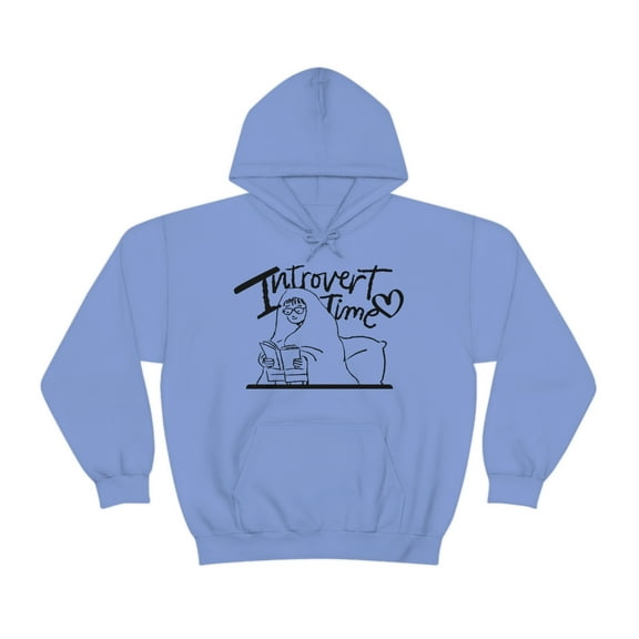 TSmartArt @ Walmart. Introvert. Adult Teen Heavy Unisex Pullover Hoodie. Regular | Plus