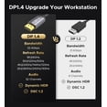 thumbnail image 3 of Cable Warky USB C a DisplayPort 1.4 8K @60Hz, 4K @240Hz /144 Hz, 3 of 7