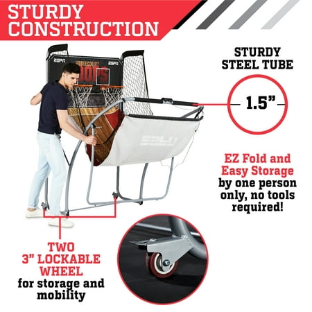 ESPN - EZ-Fold 2-Player Arcade Basketball Game