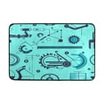 thumbnail image 5 of Mechanical Gear Design Bathroom Accessory Sets Waterproof Shower Curtain with Anti-Slip Bath Mat Durable Combo, 5 of 7