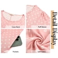 thumbnail image 6 of Fantaslook Summer Dresses for Women Casual Short Sleeve Pleated Dress Flowy Floral Dress with Pockets Flare Midi Sundress, 6 of 9