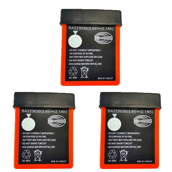 (Pack of 3) 3.6V 2100mAh HBC Remote Control Rechargeable Battery BA223030 for Crane Remote Control