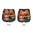thumbnail image 5 of Lsque Colorful Leaf Chihuahua Printed Women's Running Shorts with Liner Pockets,Elastic Quick Dry Workout Athletic Gym Yoga Shorts,Womens High Waist Shorts-Medium, 5 of 9
