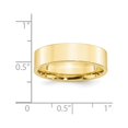 thumbnail image 3 of Auriga Fine Jewelry 10K Yellow Gold 6mm Standard Weight Flat Comfort Fit Wedding Band for Women Size- 10.5, 3 of 5