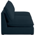 thumbnail image 6 of Meridian Furniture Mackenzie Navy Durable Linen Textured Modular Sofa, 6 of 7