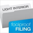 thumbnail image 3 of Interior File Folders, 1/3-Cut Tabs, Legal Size, Gray, 100/Box, 3 of 6