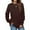 Wine, variant on Up to 60% off fashion! Tops for Women 2023,Clearance Women's Fashion Autumn Winter Solid Round-Neck Pullover Long Sleeve Tops Shirt