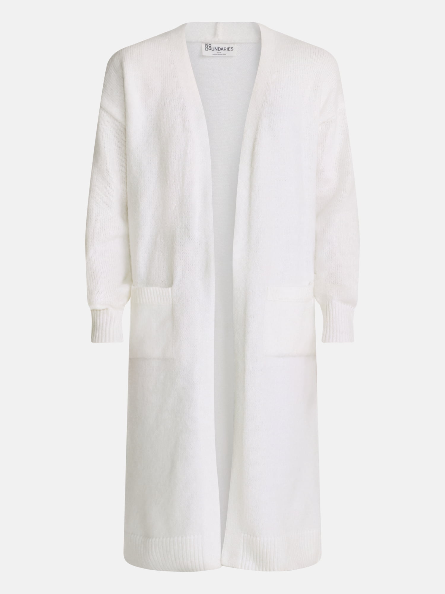 No Boundaries Open Front Duster Cardigan, Midweight, Women's and Women’s Plus XXS-4X