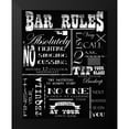 thumbnail image 2 of Greene, Taylor 15x18 Black Modern Framed Museum Art Print Titled - BAR RULES, 2 of 5