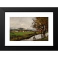 thumbnail image 2 of Joseph Frank Currier 14x11 Black Modern Framed Museum Art Print Titled - Canal at Dachau (Canal in Bavaria) (circa 1890s), 2 of 5