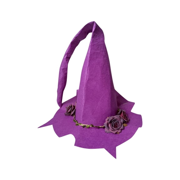Halloween Witch Costume Women, Halloween Fancy Dress Witch Hat Witch Costumes Accessories Dark Purple