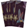 Kitchen Dish Towels, Beautiful Hummingbirds Exotic Flowers Kitchen