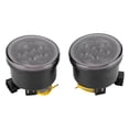 thumbnail image 1 of Luz LED ámbar de señal de giro, lámpara de conducción de parrilla redonda apta para Jeep Wrangler, 1 of 6