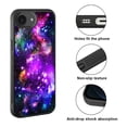 thumbnail image 2 of WIRESTER Shockproof Soft Rubber Cover Case for Apple iPhone 16e 6.1" 2025, Purple Nebula Galaxy, 2 of 5