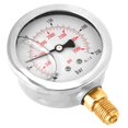 thumbnail image 5 of Manómetro hidráulico 0-250Bar 0-3750PSI G1/4 63mm Mini medidor de presión de dial manómetro de doble escala instrumento para agua aceite combustible, 5 of 5
