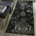 thumbnail image 2 of SAFAVIEH Adirondack Hortense Floral Medallion Runner Rug, Black/Silver, 2'6" x 6', 2 of 5