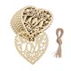 thumbnail image 4 of Adorno de madera para bodas, adorno colgante con corazón de amor cortado con láser, caja de anillo de madera, decoración rústica para boda Mr Mrs, 4 of 4