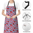 thumbnail image 6 of Lsque Strawberries Waterproof Apron Chef Aprons for Men Heavy Duty Chemical Work Apron Extra Long Grilling Aprons with Adjustable Bib Apron, 6 of 9