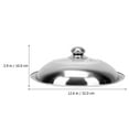 thumbnail image 2 of 1pc Stainless Steel Pot Cover Visual Tempered Glass Pot Cover Pot Accessories, 2 of 9