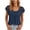 Gray*first day of school outfit women, variant on Women Short Sleeve Tops Lace Patchwork Pointelle Knit T-shirt Crew Neck Ribbed Slim Fitted Basic Tees S-3XL