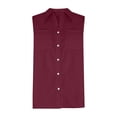 thumbnail image 5 of TrendOFT Womens Linen Vests Loose V Neck Sleeveless Pocket Button Casual Lightweight Summer Tops M, 5 of 5