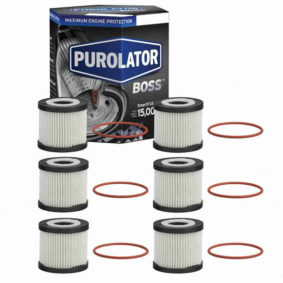 6 pc Purolator BOSS PBL16311 Engine Oil Filters for Oil Change Lubricant Filters