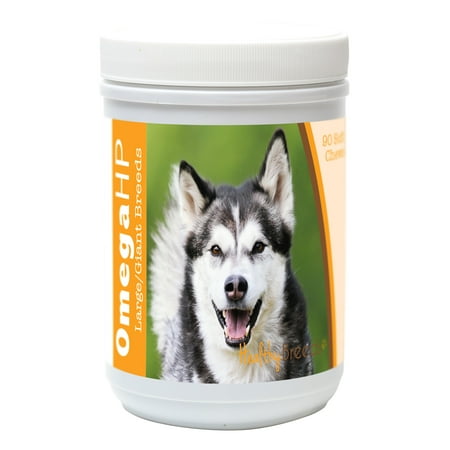 UPC: 0840235100737 | Healthy Breeds Alaskan Malamute Omega HP Fatty Acid Skin and Coat Support Soft Chews