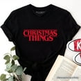 thumbnail image 5 of Eerie Christmas Things Vintage T-Shirt, Handcrafted Retro Horror Gift, 5 of 5